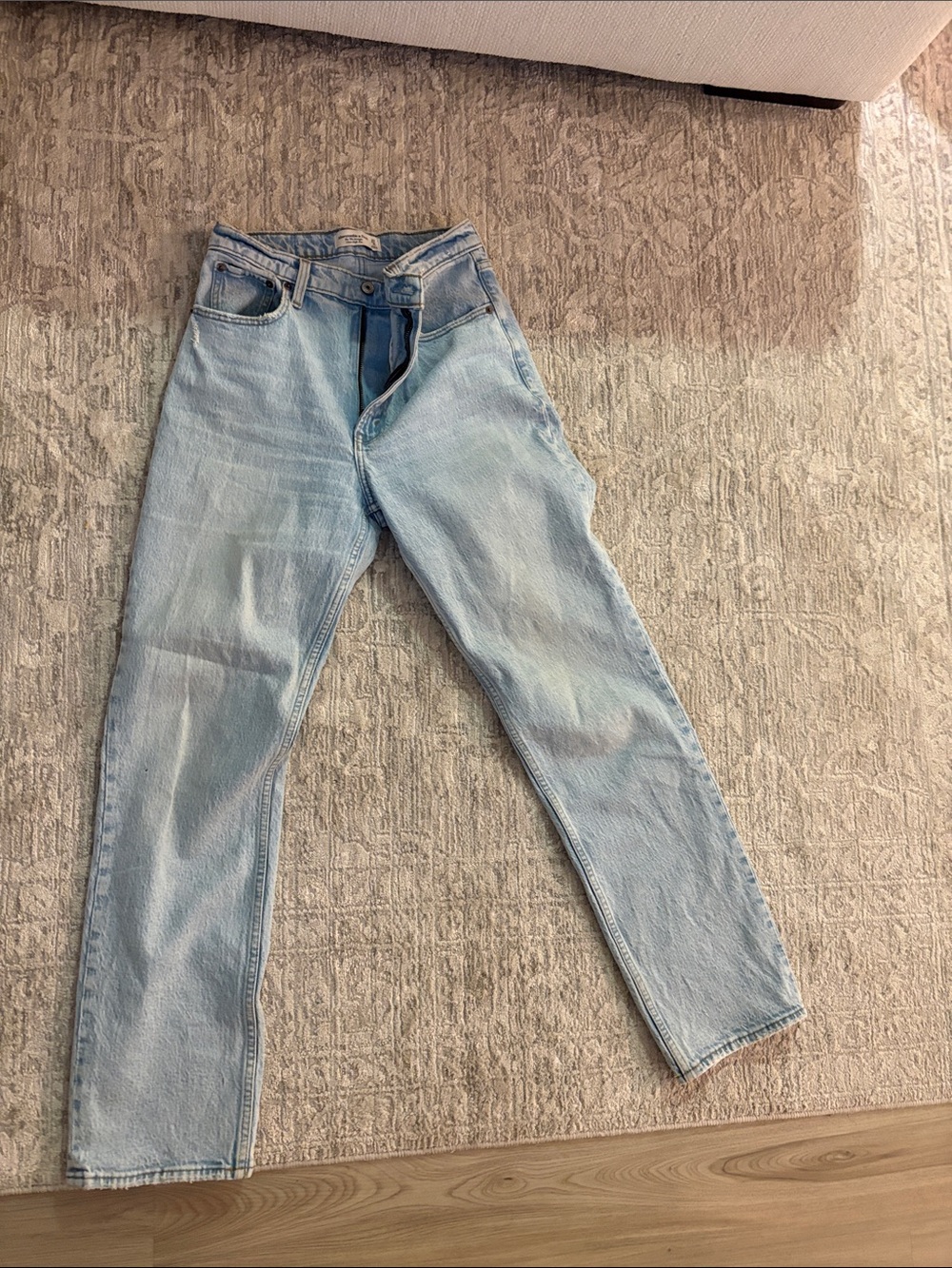 Abercrombie & Fitch Light Wash Slim Straight Jeans